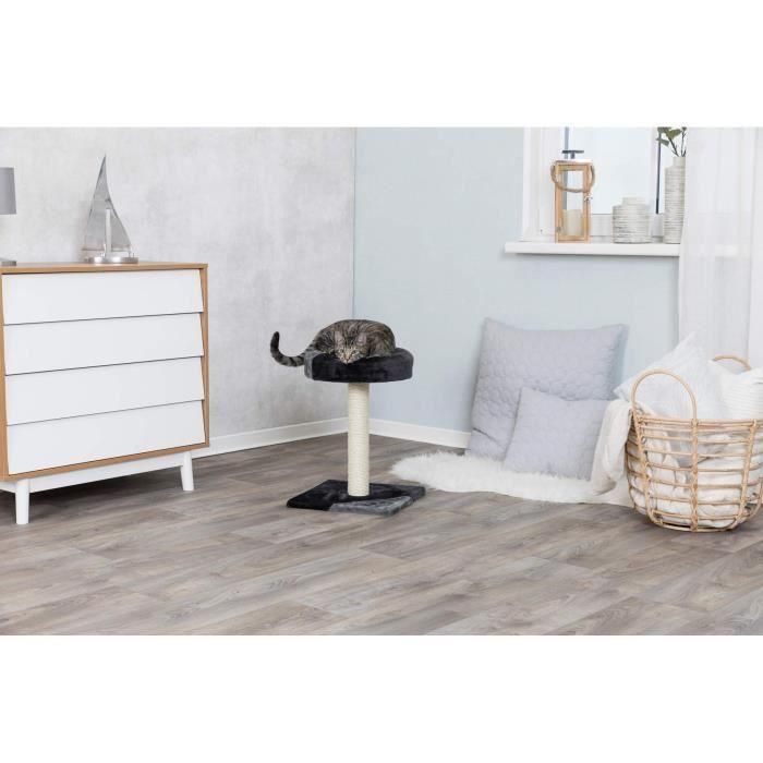 TRIXIE Tarifa Árbol de gato Altura 52 cm felpa gris y negra y sisal natural 3 TRIXIE Tarifa Árbol de gato Altura 52 cm felpa gris y negra y sisal natural 3