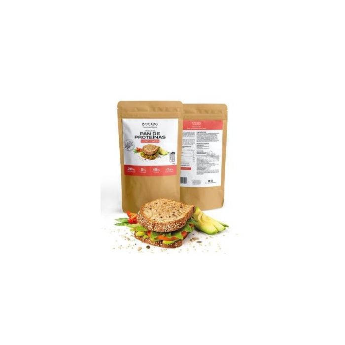 BOCADO Mezcla para Pan de Proteínas Low Carb High Protein, sin Azúcares Añadidos, 1 kg