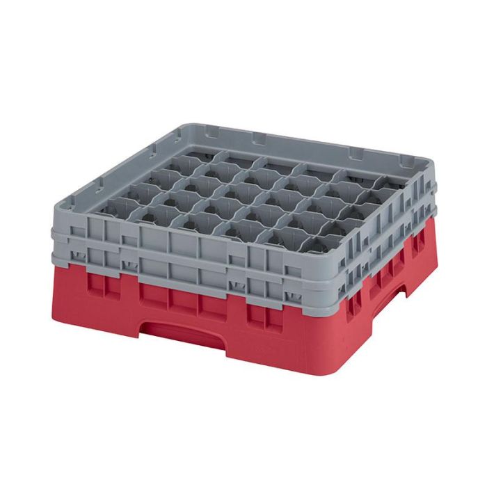 CAMBRO - 36S434-416 - Cesta de lavado 36 comp. 2 alturas - 7,2 cm Ø máx. - alt. máx. 13,5 cm - 50 x 50 x 18,4 cm - Arándano