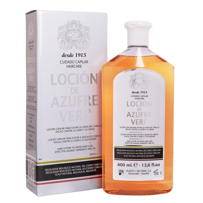 Azufre Veri Loción Anticaída Cabello Graso Regulador Biológico 400 ml Azufre Veri Loción Anticaída Cabello Graso Regulador Biológico 400 ml