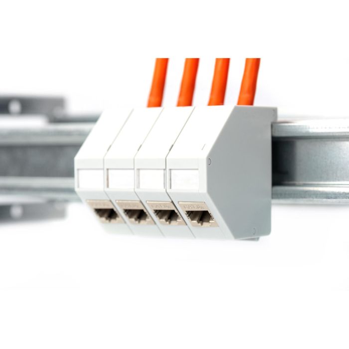 DIGITUS Keystone Gehäuse für Hutschienen Montage. IP20 4 DIGITUS Keystone Gehäuse für Hutschienen Montage. IP20 4