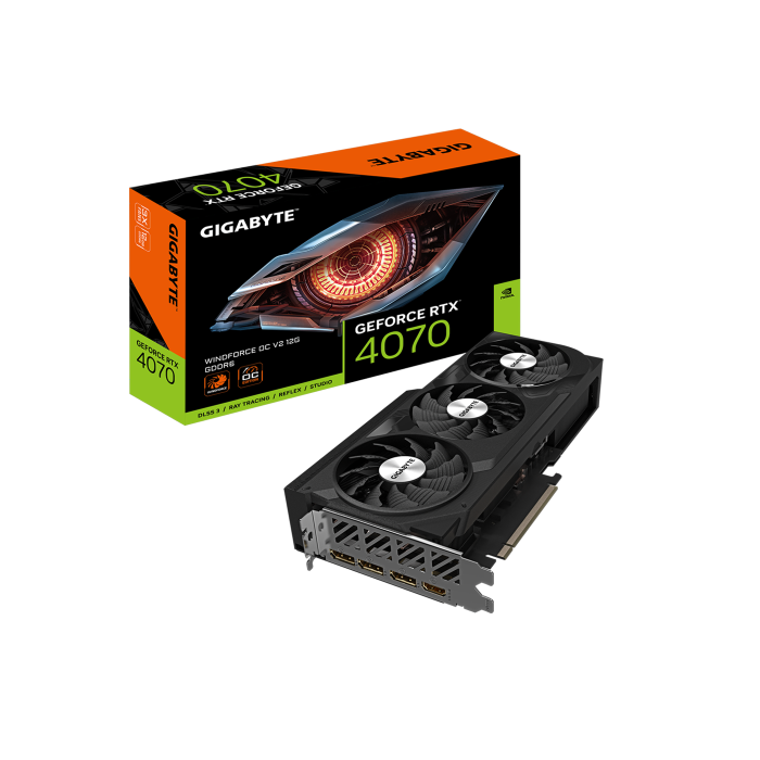 Tarjeta Gráfica Gigabyte GV-N4070WF3OCV2-12GD GEFORCE RTX 4070 12 GB GDDR6