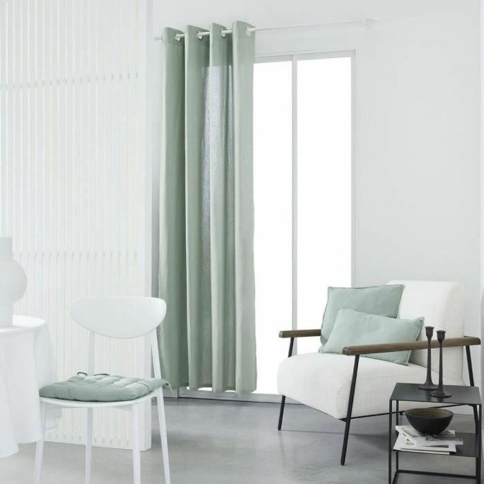 Today Cortina con ojales TOD1694780768868 - 140x240cm - 100% Algodón - Celadón 2