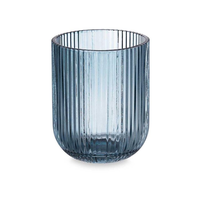 Vaso Bajo Azul Oscuro Rayas 270 ml Vivalto - Cristal, 7.4x9.4x7.4 cm (24 Unidades) 1 Vaso Bajo Azul Oscuro Rayas 270 ml Vivalto - Cristal, 7.4x9.4x7.4 cm (24 Unidades) 1