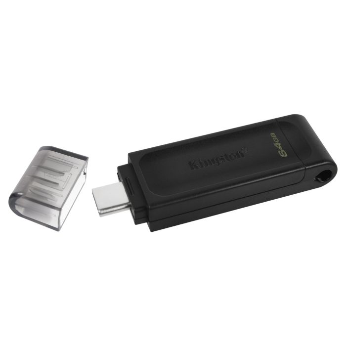 KINGSTON DT70/64GB Pendrive USB-C 64GB 3.2 Gen 1 Negro 3