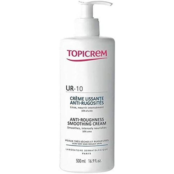 Topicrem UR-10 Crema Corporal Hidratante Alisadora Antirrugosidades Urea 10% Piel Muy Seca y Rugosa Nutre y Reconforta 500 ml Dosificador