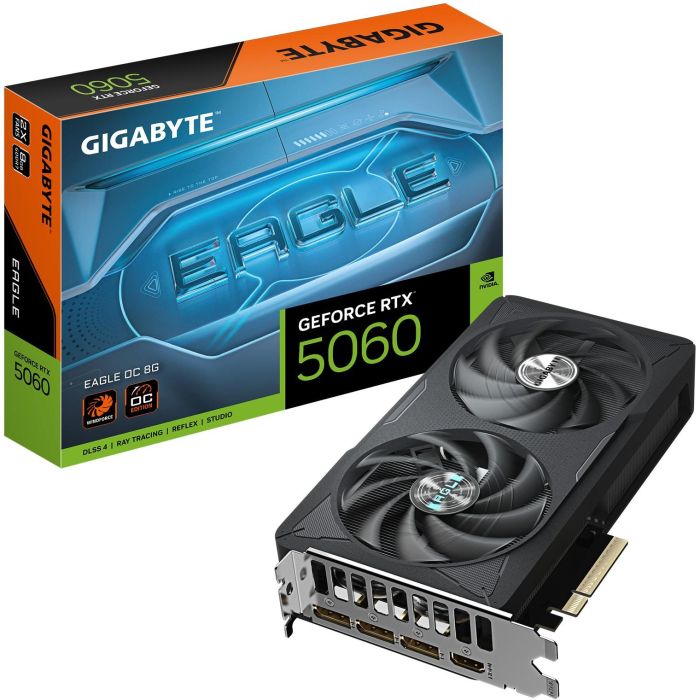 Gigabyte 9VN5060EO-00-G10 Tarjeta Gráfica GeForce RTX 5060 Eagle OC 8GB GDDR7 Blackwell para Gaming y Creación 0 Gigabyte 9VN5060EO-00-G10 Tarjeta Gráfica GeForce RTX 5060 Eagle OC 8GB GDDR7 Blackwell para Gaming y Creación 0