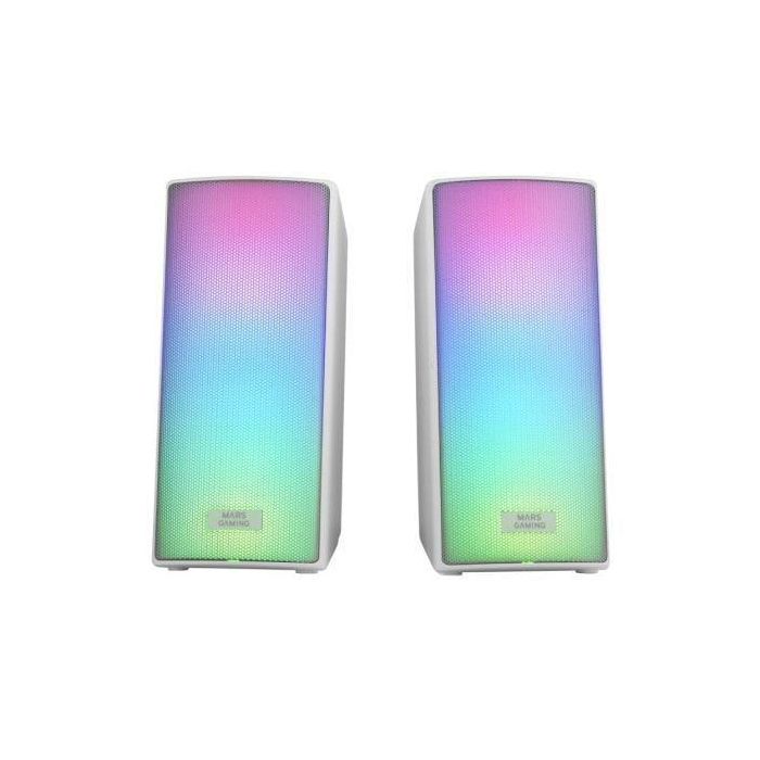 Altavoces con Bluetooth Mars Gaming MSRGB2W/ 15W/ 2.0/ Blancos Altavoces con Bluetooth Mars Gaming MSRGB2W/ 15W/ 2.0/ Blancos