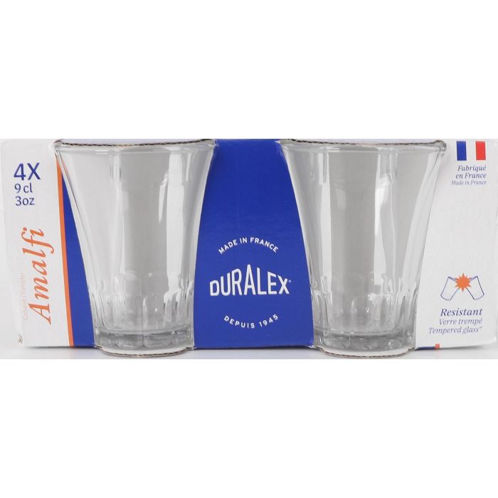 Duralex Set 4 Vasos Transparente 9Cl Colección Amalfi (12 Cajas) 1