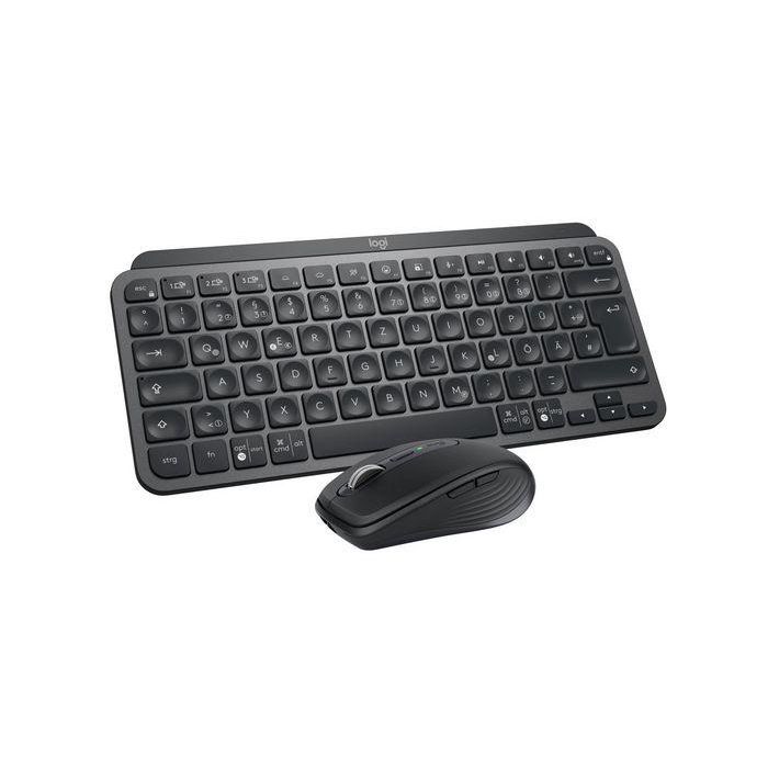 Logitech MX Keys Mini Combo para Empresas - Teclado y Ratón Inalámbricos Compactos con Seguridad Logi Bolt y Precisión Profesional