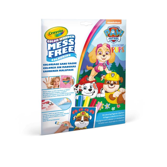 Crayola Patrulla Canina Color Wonder 75-2814 Colorea Sin Manchas - 18 Páginas y 4 Rotuladores 1