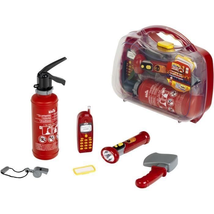 Klein Estuche de Bombero para Niño con Linterna, Extintor, Hacha, Teléfono, Silbato e Insignia – A partir de 3 años 4 Klein Estuche de Bombero para Niño con Linterna, Extintor, Hacha, Teléfono, Silbato e Insignia – A partir de 3 años 4
