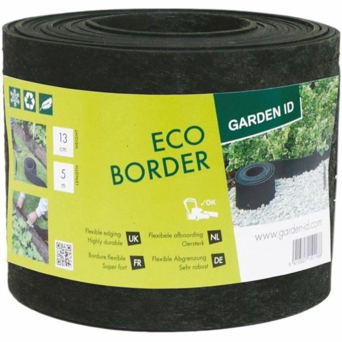 Garden Id 13022535 Borde de Jardín Caucho Reciclado Eco Border 5m H13cm Indestructible, Flexible para Instalación Recta o Curva 0 Garden Id 13022535 Borde de Jardín Caucho Reciclado Eco Border 5m H13cm Indestructible, Flexible para Instalación Recta o Curva 0