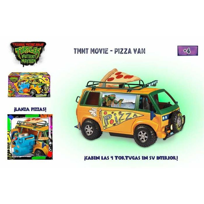 Vehiculo pizza van tortugas ninja. la furgoneta! espacio para 4 tortugas. aprieta la piza y lanzala!38x20 cm 5 Vehiculo pizza van tortugas ninja. la furgoneta! espacio para 4 tortugas. aprieta la piza y lanzala!38x20 cm 5