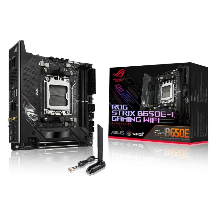 Asus ROG STRIX B650E-I GAMING WiFi Placa Base AMD B650 Mini ITX DDR5 SDRAM Asus ROG STRIX B650E-I GAMING WiFi Placa Base AMD B650 Mini ITX DDR5 SDRAM