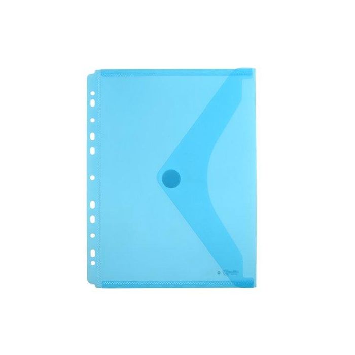 Dosier Sobre Office Box Pp Velcro A4 Multitaladro Azul (Set de 10)