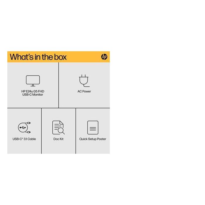 HP E24u G5 FHD USB-C Monitor 21 HP E24u G5 FHD USB-C Monitor 21