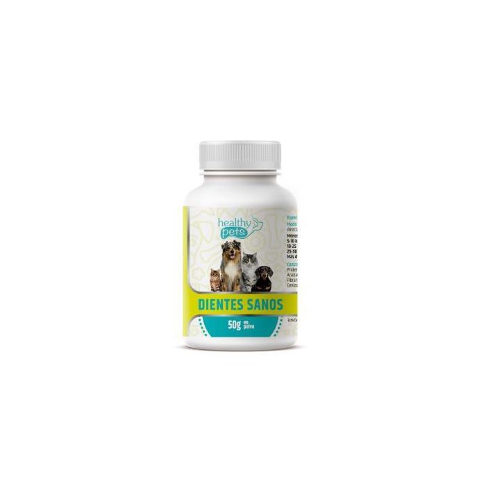 Healthy Pets Vet Teeth Complex para Perros y Gatos 50g | Alimento complementario dietético para el mantenimiento dental