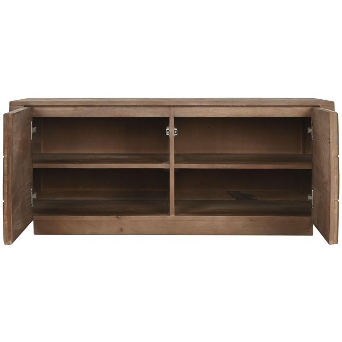 DKD Home Decor Mueble TV Mango Natural 110 x 50 x 46 cm 3