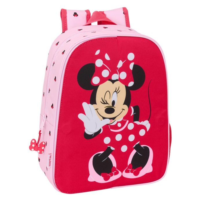 Mochila Escolar Minnie Mouse Naive Rosa 26 x 34 x 11 cm