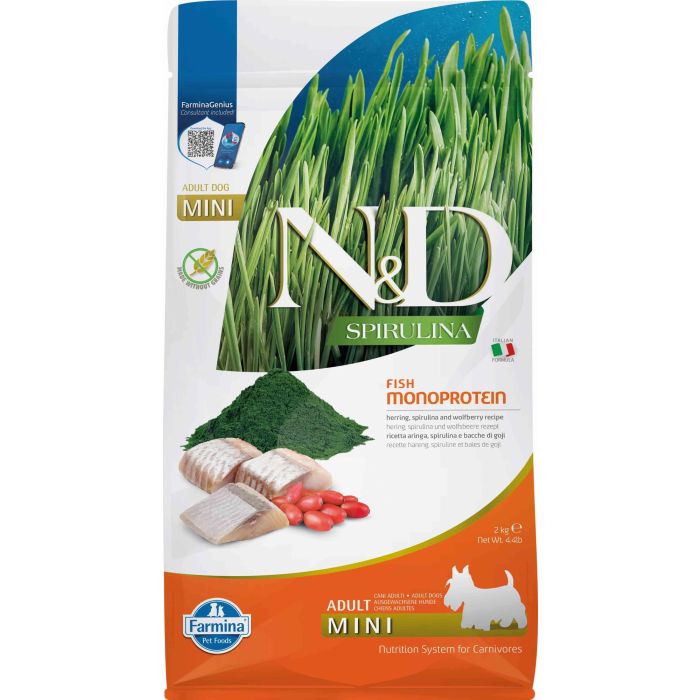 Farmina N&D Dog Spirulina Mini Arenque 2 kg Farmina N&D Dog Spirulina Mini Arenque 2 kg