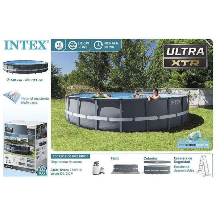 Piscina Desmontable Intex 26334 610 x 122 x 610 cm 1 Piscina Desmontable Intex 26334 610 x 122 x 610 cm 1