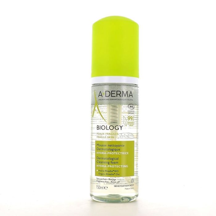 A-Derma Biology Espuma Limpiadora Calmante Hidratante 150ml