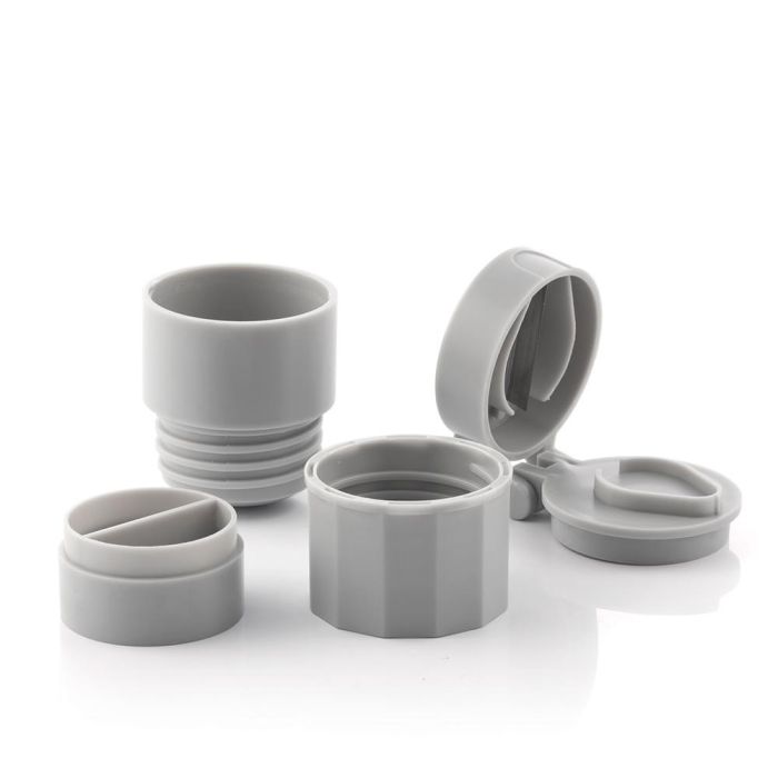 Innovagoods Pastillero con cortador y triturador 5 en 1 fivlok V0103328 - Gris, ABS y acero inoxidable, 5.2x6.5x4 cm 1 Innovagoods Pastillero con cortador y triturador 5 en 1 fivlok V0103328 - Gris, ABS y acero inoxidable, 5.2x6.5x4 cm 1