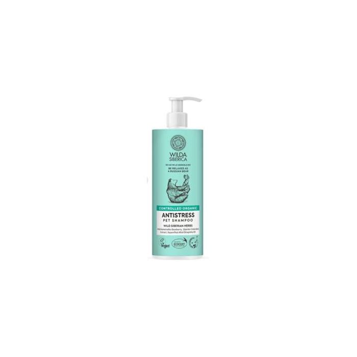Wilda Veterinaria Champú Antiestrés Mascotas para Perros y Gatos con Guayaba de Kamchatka para Picores 6 Uds x 400 ml