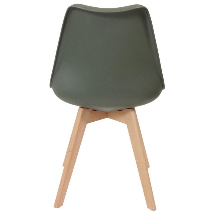 Home Deco Factory Silla Acolchada Essentiel COPENHAGUE, Diseño Escandinavo, Patas de Haya, Asiento Acolchado, 49x58 cm 3 Home Deco Factory Silla Acolchada Essentiel COPENHAGUE, Diseño Escandinavo, Patas de Haya, Asiento Acolchado, 49x58 cm 3