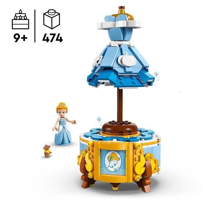 LEGO 43266 Vestido de Cenicienta Disney Princess - Set de construcción para niñas de 9 años 1
