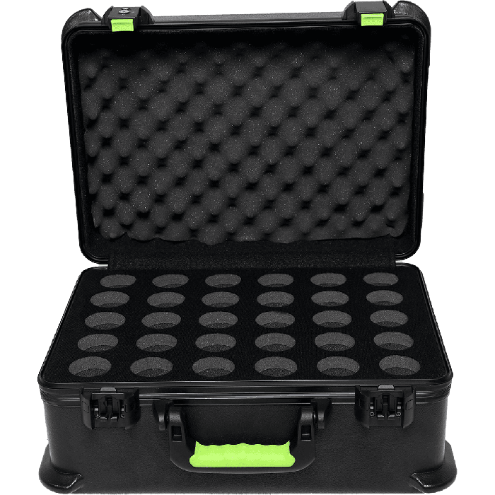 SBG Estuche de Transporte de Polietileno para 30 Micrófonos con Cierre TSA 6
