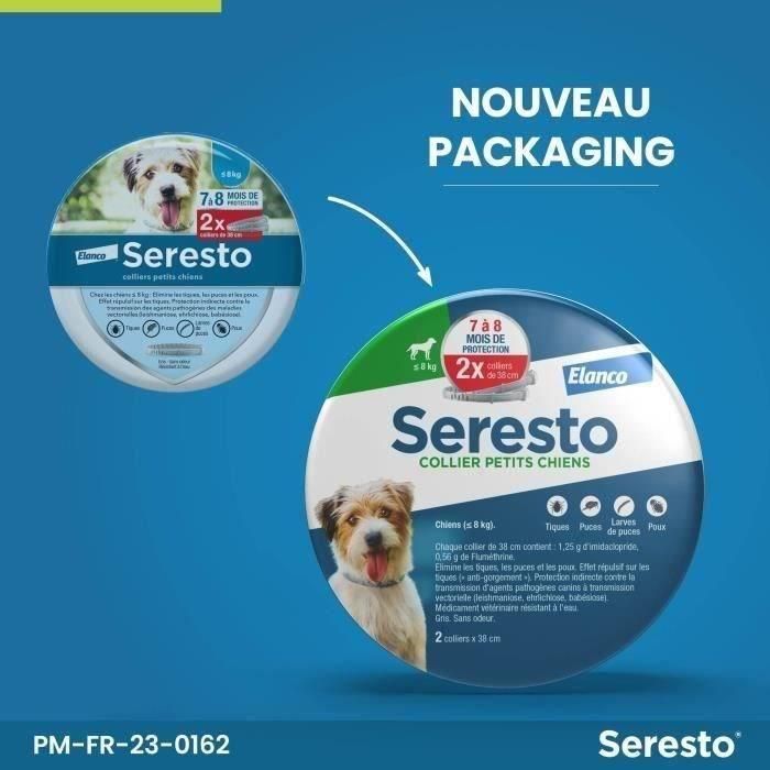 Seresto Collar Antiparasitario Perros Pequeños X2 contra Pulgas y Garrapatas 7-8 Meses de Protección 2 Seresto Collar Antiparasitario Perros Pequeños X2 contra Pulgas y Garrapatas 7-8 Meses de Protección 2