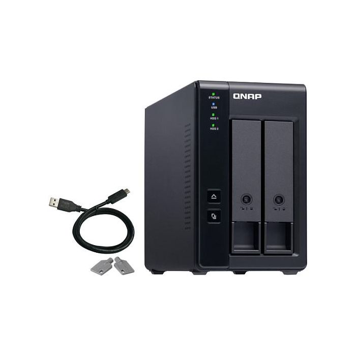 QNAP TR-002 Unidad de Disco Múltiple Negro