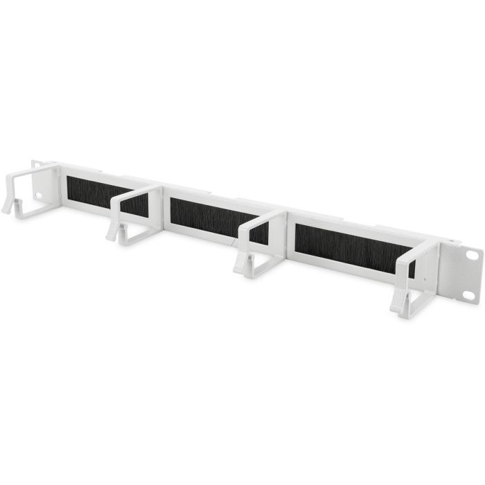 Digitus Panel de Gestión de Cables 1U 19" con Cepillo para Armario Rack, Acero Gris, 482x72x44mm