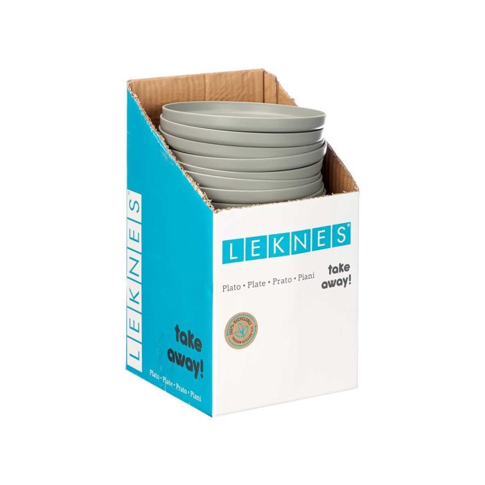 Plato Llano 19,5Cm Diam Gris Leknes (24 Unidades) 1 Plato Llano 19,5Cm Diam Gris Leknes (24 Unidades) 1