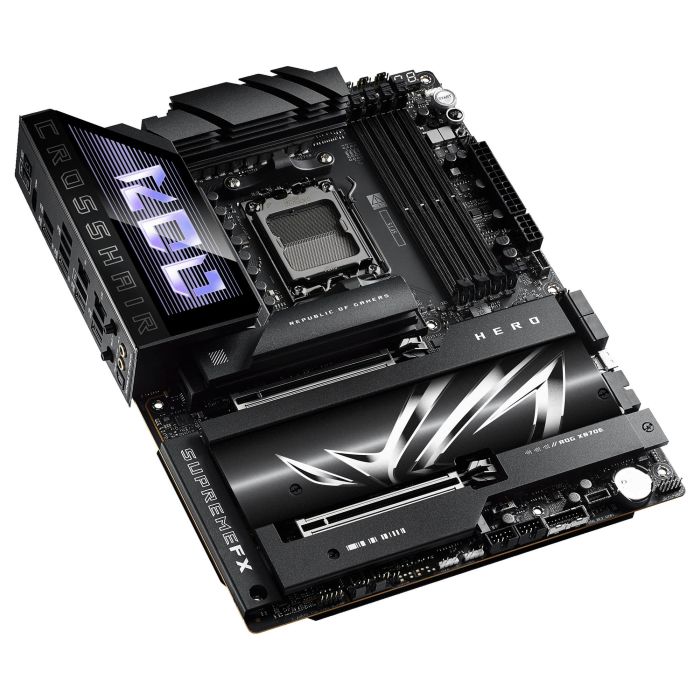ASUS ROG CROSSHAIR X870E HERO Placa Base ATX, Socket AM5, DDR5-SDRAM 7 ASUS ROG CROSSHAIR X870E HERO Placa Base ATX, Socket AM5, DDR5-SDRAM 7