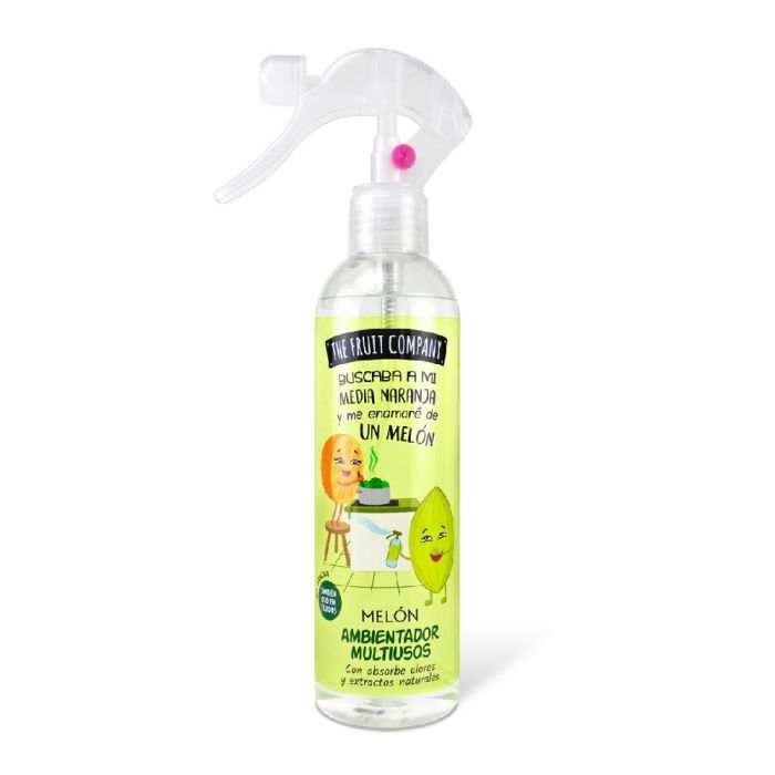 The Fruit Company Ambientador Spray Melón 250 ml con Extractos Naturales | Neutraliza y Absorbe Malos Olores en Hogar y Tejidos