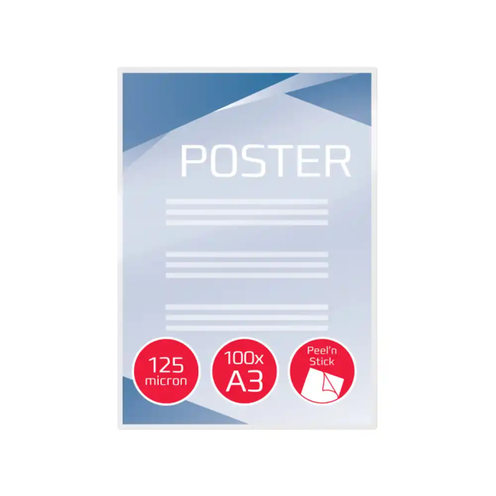 GBC Bolsa de plastificar DIN A3 autoadhesiva 2x125 mc caja 100 unidades 1