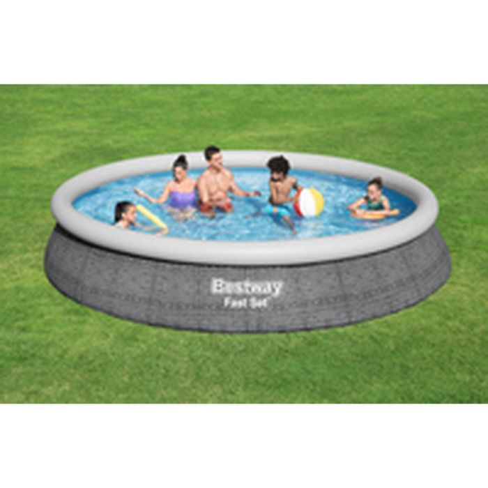 Bestway Piscina Hinchable Adulto Aro Ratan con Depurador 475x84 cm Jardin 57313 2