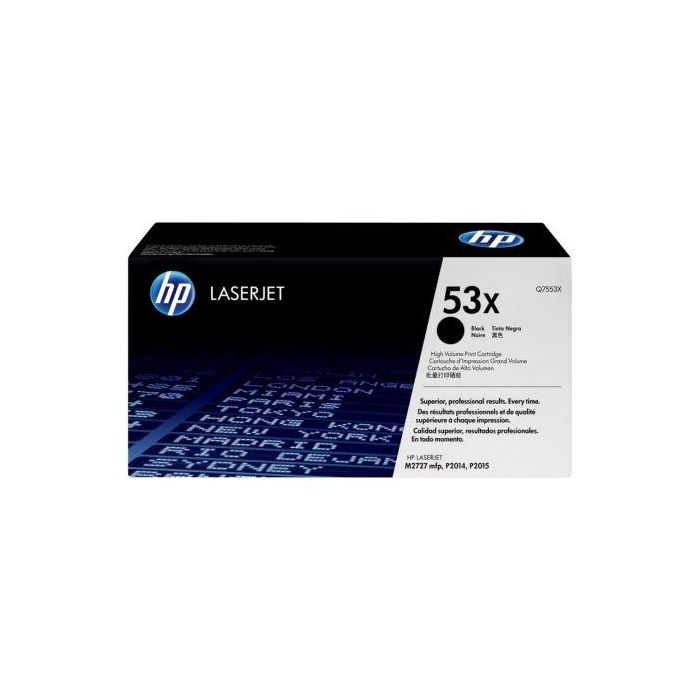 Tóner Original HP nº53X XL Alta Capacidad/ Negro Tóner Original HP nº53X XL Alta Capacidad/ Negro