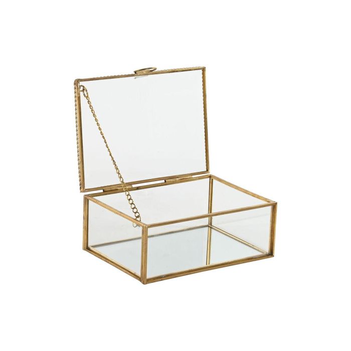 Caja-Joyero Home ESPRIT Dorado Metal Cristal 14 X 10,3 X 5,8 cm 0 Caja-Joyero Home ESPRIT Dorado Metal Cristal 14 X 10,3 X 5,8 cm 0