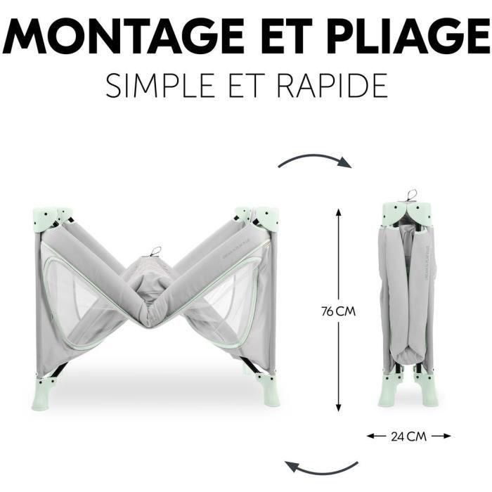 Hauck HAU1731647258466 Cuna de viaje Dream N Play Plus 60x120 cm Desde el nacimiento Plegable Azul polvoriento 3 Hauck HAU1731647258466 Cuna de viaje Dream N Play Plus 60x120 cm Desde el nacimiento Plegable Azul polvoriento 3