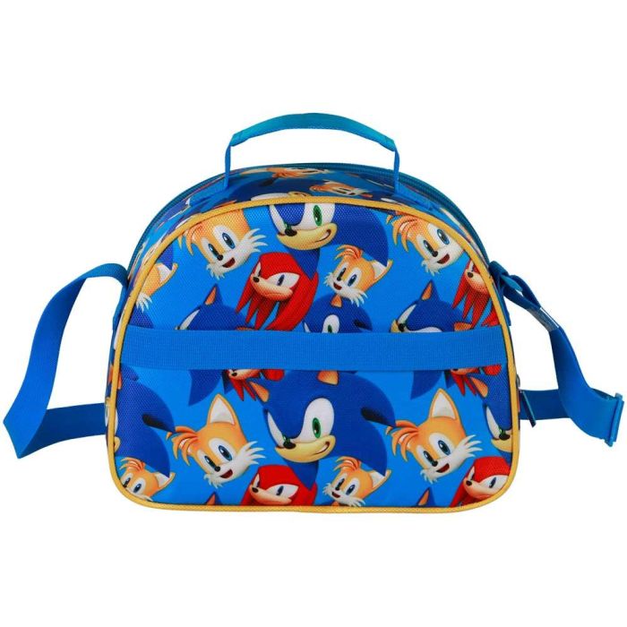 Bolsa Portamerienda 3D Go Sonic The Hedgehog - SEGA Azul 2