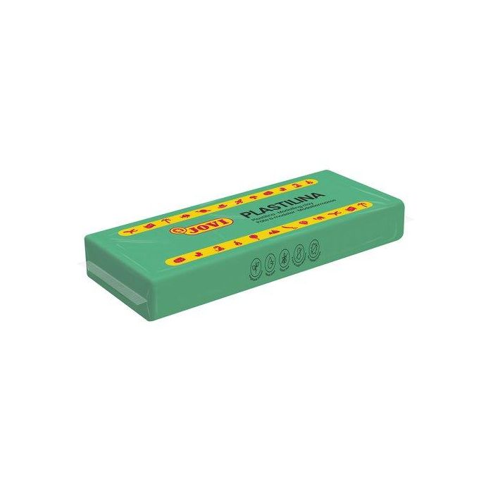 Jovi Plastilina vegetal moldeable verde claro 150g - No mancha, fácil desmolde, ideal para niños +3 años