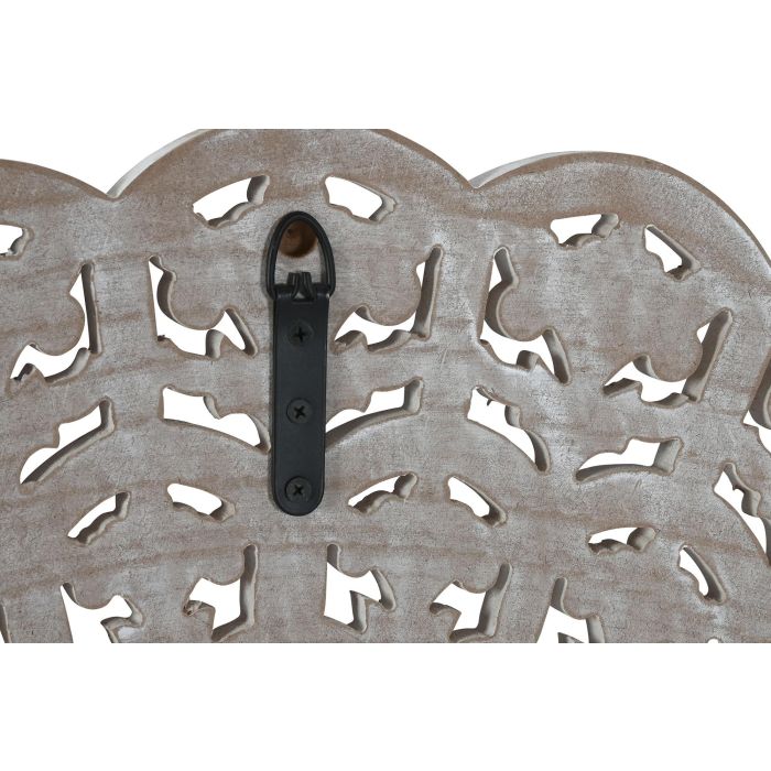 DKD Home Decor Espejo Indio Blanco 2 x 89 x 89 cm con Marco de 22x22 cm 3