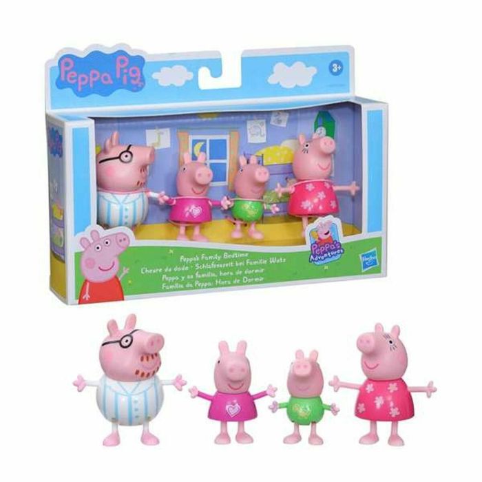 Peppa Pig, Peppa tiene una aventura, Peppa y su familia, pack de 4 figuritas, a partir de 3 años 4