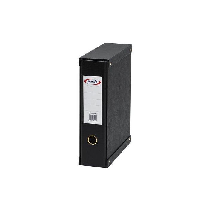 Archivador Palanca Pardo Forrado Pvc A4 Con Caja 70Mm Negro