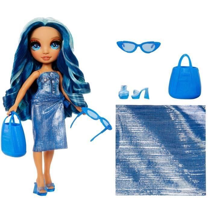 Rainbow High Swim & Style - Muñeca de moda articulada 27 cm - Skyler (Azul) - Bañador + Pareo - a partir de 4 años 2 Rainbow High Swim & Style - Muñeca de moda articulada 27 cm - Skyler (Azul) - Bañador + Pareo - a partir de 4 años 2