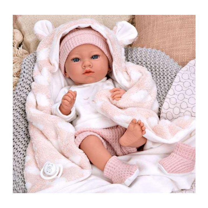Muñeca elegance 38 cm aria rosa c/ manta (muñeco de peso) (cuerpo vinyl, sexo niña) 9 Muñeca elegance 38 cm aria rosa c/ manta (muñeco de peso) (cuerpo vinyl, sexo niña) 9